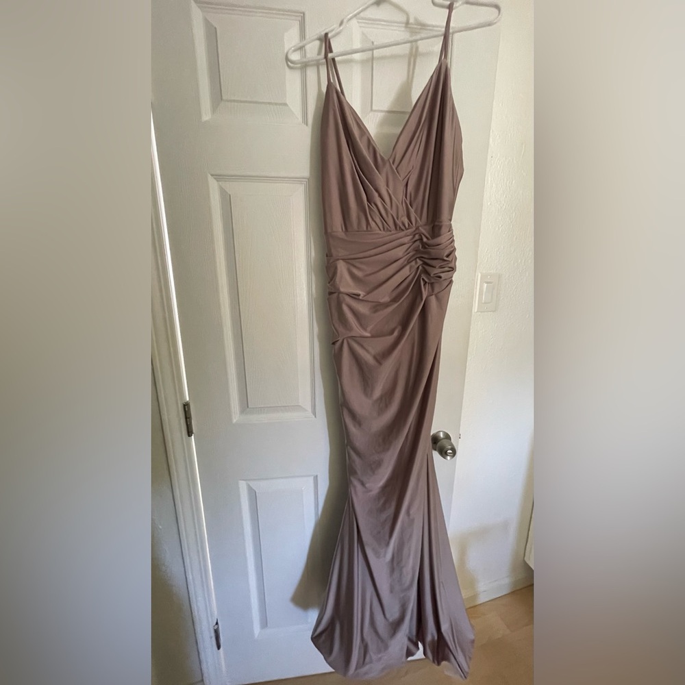Bari Jay Women's Blush Evening Gown - Picture 3 of 5